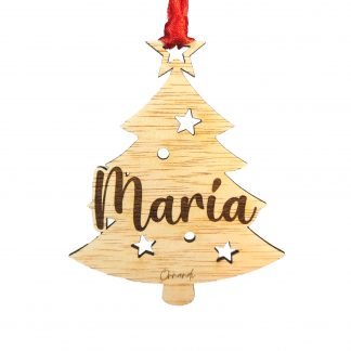 Adorno de Navidad Personalizado - Arbol con Nombre