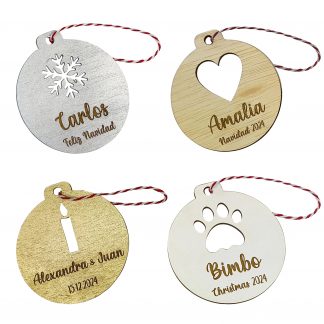 Adornos de Navidad Personalizados - Bolas con Nombre